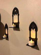 Load image into Gallery viewer, Gothic Arch LED Candle Holder, Laser-cut