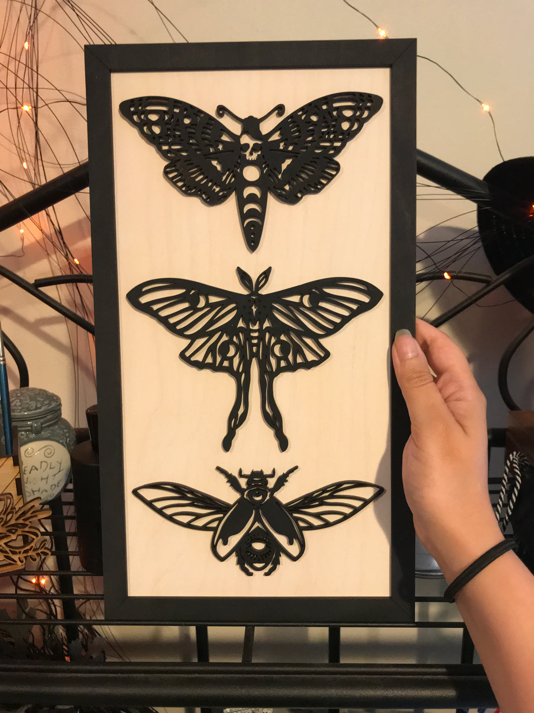 Dark Creature Collection, Moth Specimen Replica Display